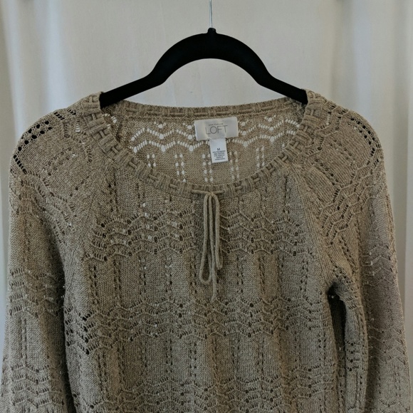 Ann Taylor Loft tan sweater - size medium - Picture 3 of 4